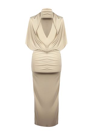 Abito midi con cappuccio Annie THE ANDAMANE | T190151ATJP073GREIGE